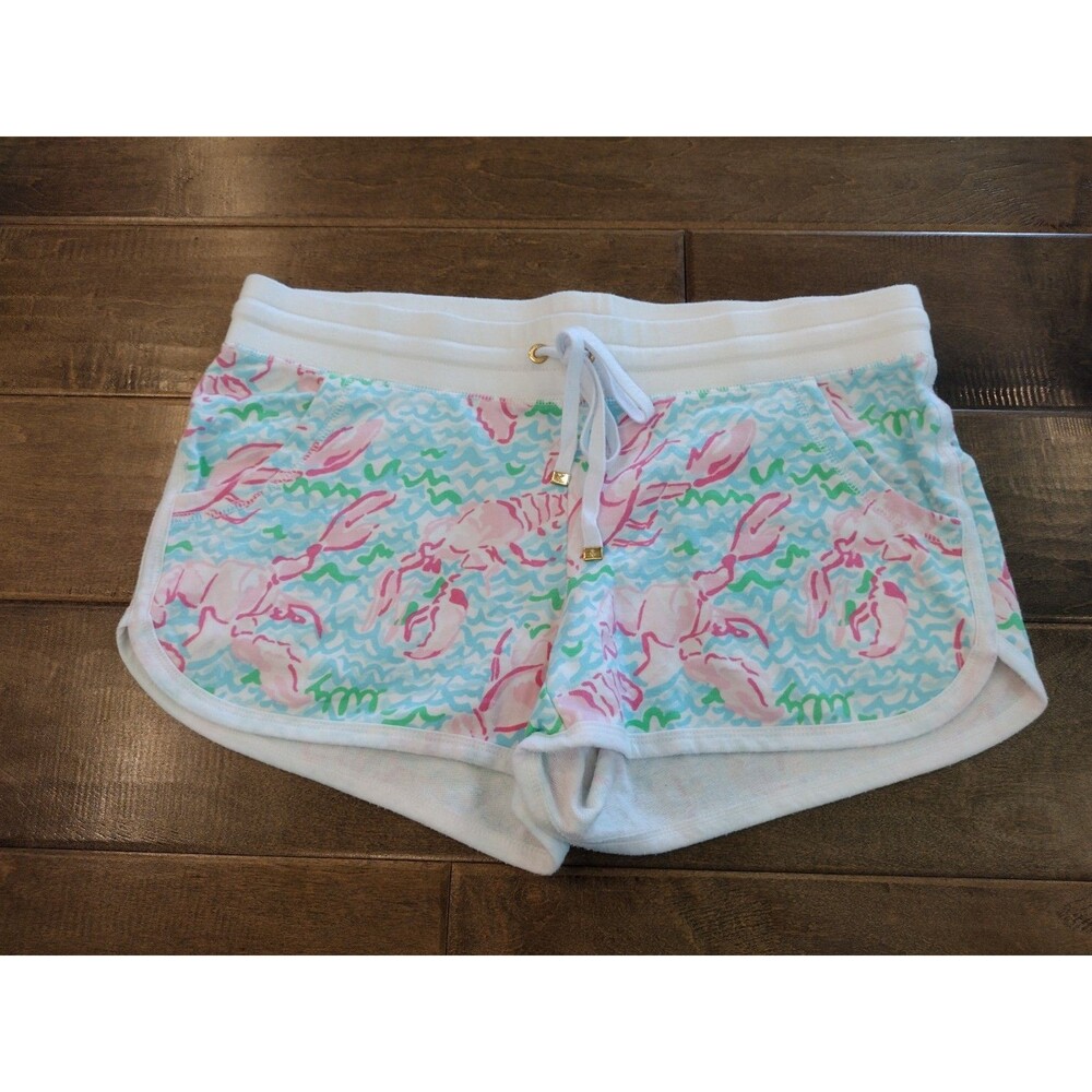LILLY PULITZER Women's Chrissy Lobstah Roll 3" knit shorts - size S